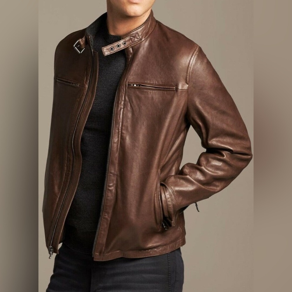 Levi’s Capital E Line Men's Classic Brown Leather Jacket